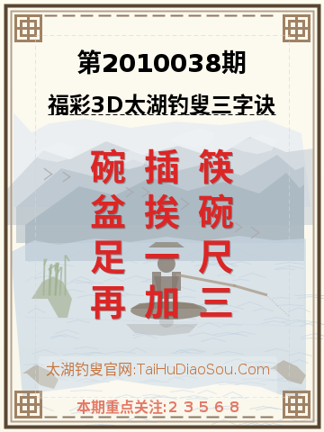 第2010038期太湖钓叟字谜
