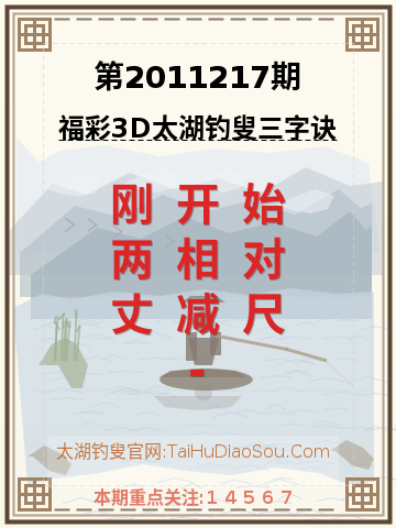 第2011217期太湖钓叟字谜
