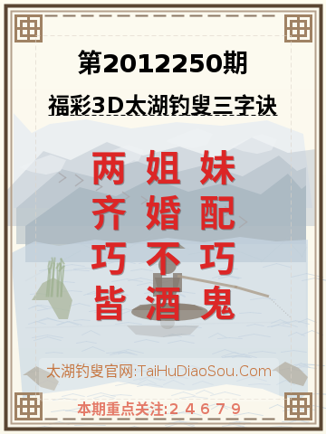 第2012250期太湖钓叟字谜