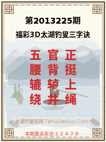 第2013225期太湖钓叟字谜