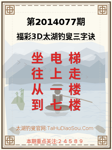 第2014077期太湖钓叟字谜
