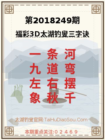 第2018249期太湖钓叟字谜