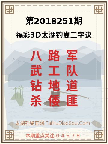 第2018251期太湖钓叟字谜