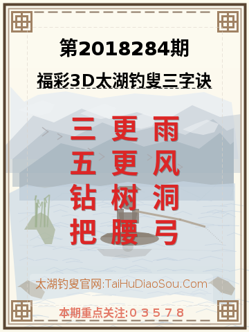 第2018284期太湖钓叟字谜