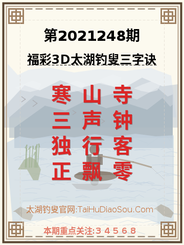 第2021248期太湖钓叟字谜