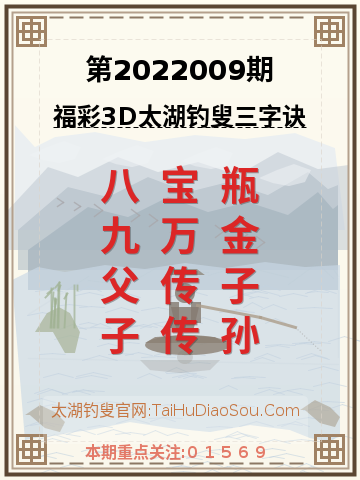 第2022009期太湖钓叟字谜