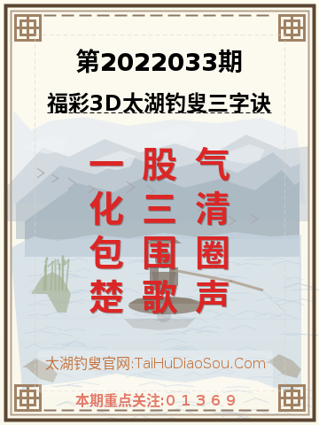 第2022033期太湖钓叟字谜