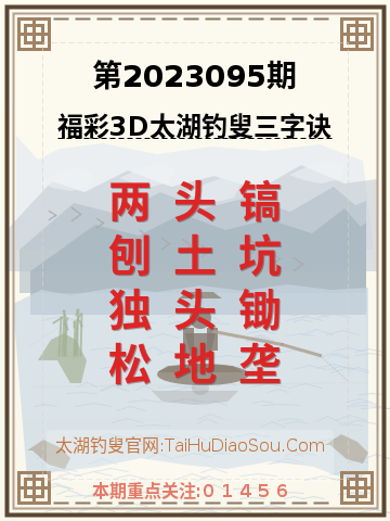 第2023095期太湖钓叟字谜