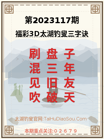 第2023117期太湖钓叟字谜