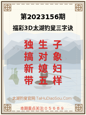 第2023156期太湖钓叟字谜