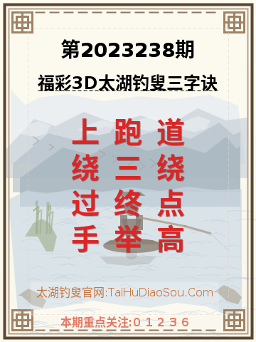 第2023238期太湖钓叟字谜