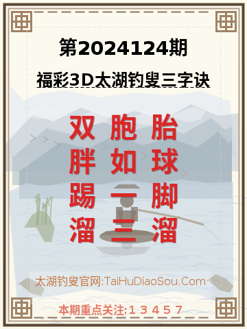 第2024124期太湖钓叟字谜