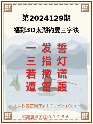 第2024129期太湖钓叟字谜