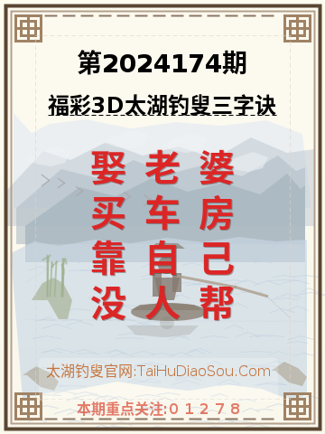 第2024174期太湖钓叟字谜