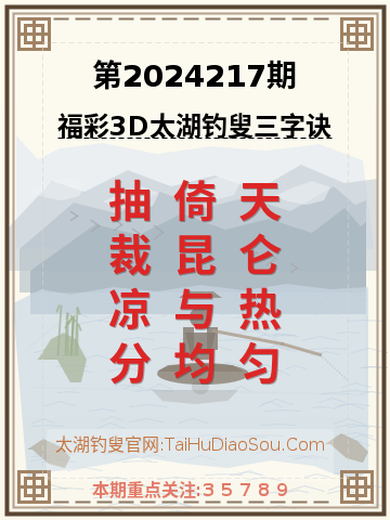 第2024217期太湖钓叟字谜