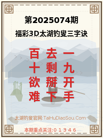 第2025074期太湖钓叟字谜