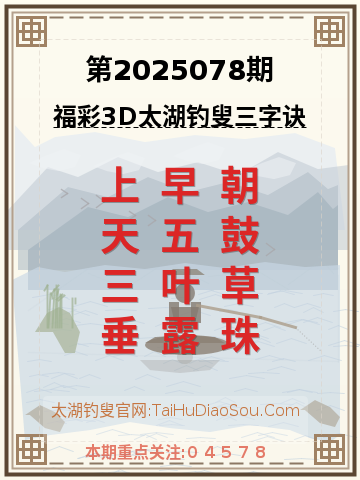 第2025078期太湖钓叟字谜