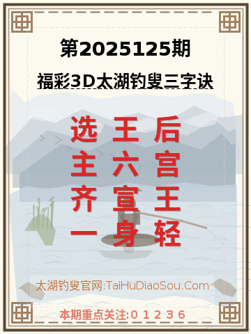 第2025125期太湖钓叟字谜