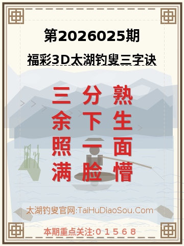 第2026025期太湖钓叟字谜