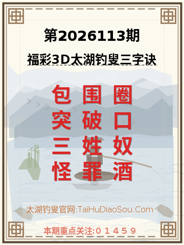 第2026113期太湖钓叟字谜