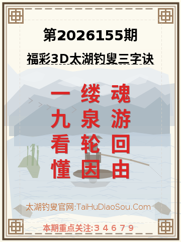 第2026155期太湖钓叟字谜